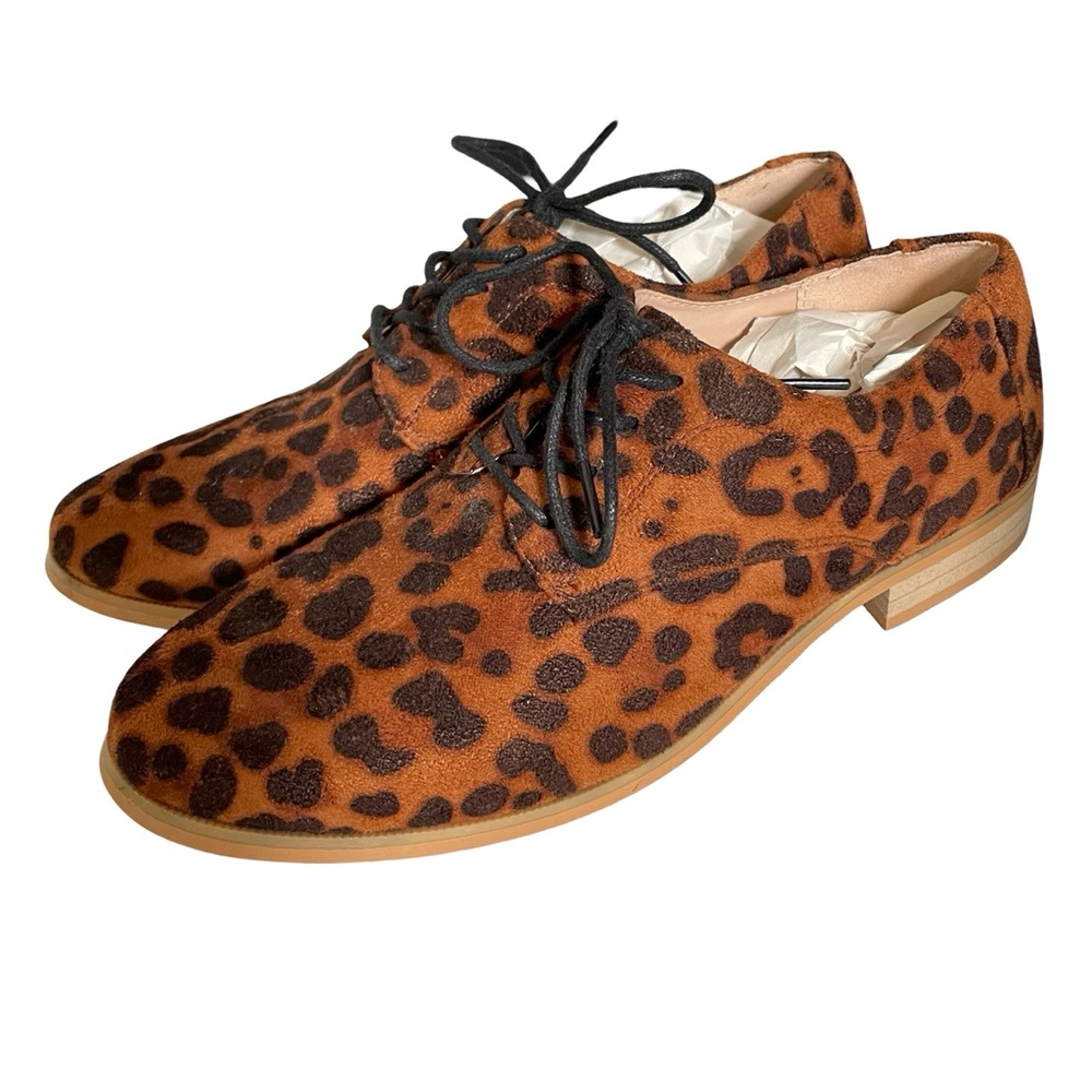 ModCloth Stealth and Style Oxford Leopard Print Size 8